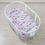 5 delni XXL bombažni komplet In Garden Pink Minky